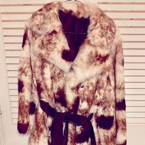 Ladies vintage rabbit fur coat (never worn)